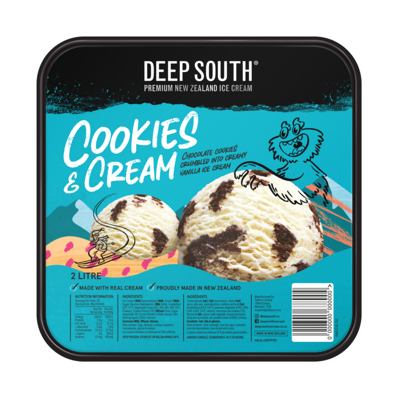 205712 DS Lid Cookies n Cream 2 L